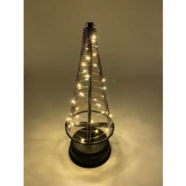 Santa's Tree 40 LEDS 25.5 cm zwart