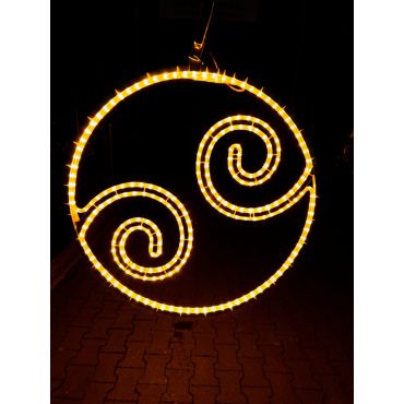 Verhuur Bal motief met vlaggenstok 80cm WW+ 