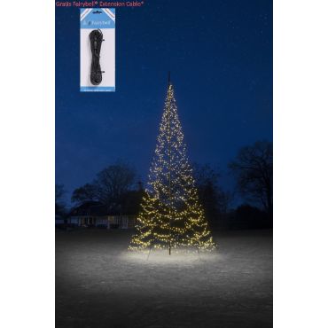 Fairybell 8 meter - Vlaggenmast Kerstboom - Warm Wit