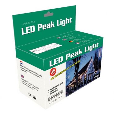 Peak Light 4m x 40cm LED warm wit witte kabel