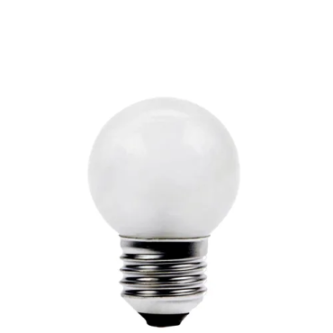 Kogellamp led E27 230 Volt 1 Watt - transparant